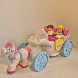 Little People Disney Princess Coach With Cinderella & Prince Charming 2014 Works